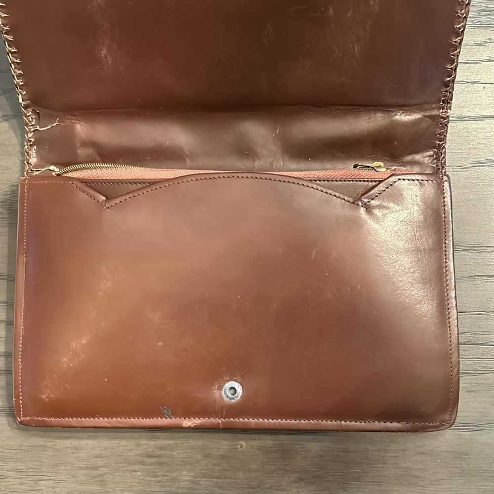 Vintage Alligator Clutch Bag with Handle Top - Picture 5 of 8